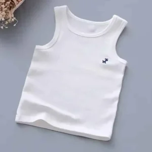 Neonate Ragazzi Canotte Bambini Candy Color Gilet senza maniche Adolescenti Top T-shirt da 2 a 12 anni Canotte per bambini Abbigliamento 1