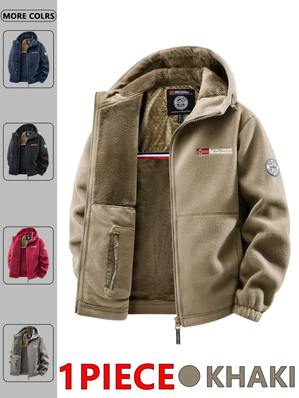 Giacca con cappuccio da esterno autunno e inverno da uomo, adatta per l'uso quotidiano a casa, per viaggi, feste, pendolarismo, moda all'aperto versatile, migliora il temperamento, streetwear, abbigliamento da viaggio. 5