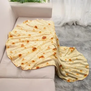 Coperta rotonda divertente per tortilla di mais multi-dimensione, morbida e calda coperta per divano, ufficio, letto, campeggio, viaggi, coperte di flanella 1