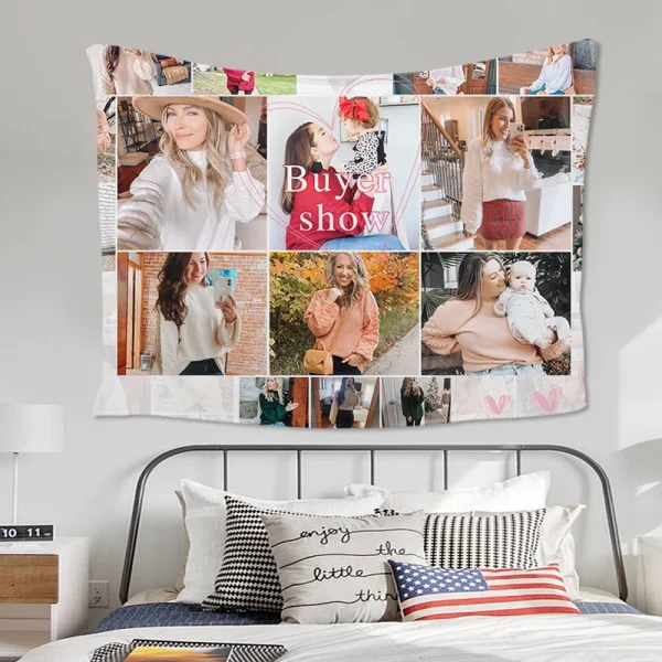 Divano Nuova coperta personalizzata Foto personalizzata Coperta di lana Regalo Testo personalizzato Immagine Gioco di Sudoku per animali domestici, amici e famiglia 2