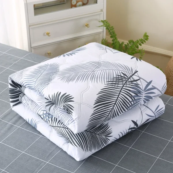 Set trapunta estiva morbida e delicata sulla pelle o trapunte singole Set piumino sottile e traspirante leggero lavabile singola doppia coperta 4