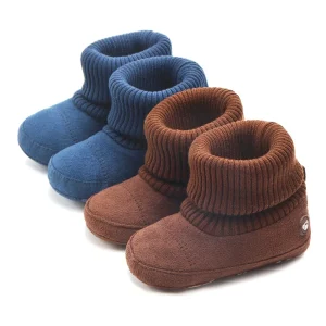 Scarpe da bambino Stivali con calzino deragliati alla caviglia Scarpe da interno invernali per ragazzi e ragazze Scarpe con calzino lungo per bambini 1