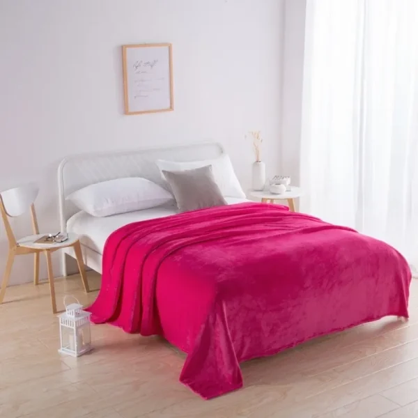 Il pile di visone nero lancia una coperta per divano letto king size super morbida e reversibile 4