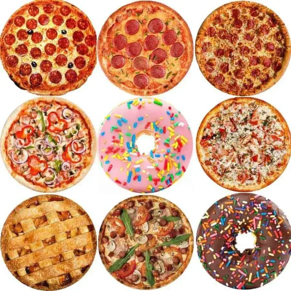 Calda coperta per pizza tortilla in pile corallo messicano rotondo divano in lana lavash plaid invernale soffice peluche grandi coperte 6