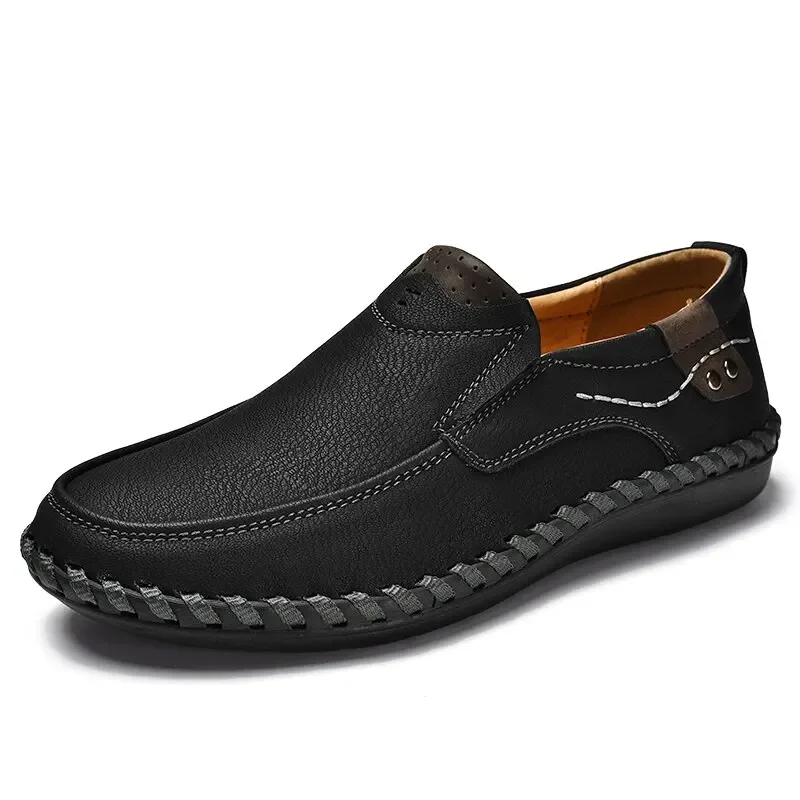 Scarpe casual in pelle da uomo Sneakers da passeggio morbide di lusso Mocassini moda comodi Zapatos De Hombre Scarpe da guida Mocasines 3