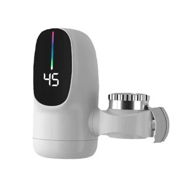 Rubinetto per scaldabagno istantaneo elettrico senza serbatoio da 3000 W per rubinetto per riscaldamento rapido da cucina con display della temperatura 4