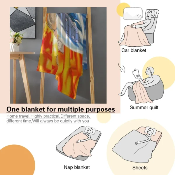 Gioco caldo Inazuma Eleven Comoda coperta in flanella Soffice arredamento morbido per la camera da letto Coperte per divani Trapunte per la casa e la decorazione 5
