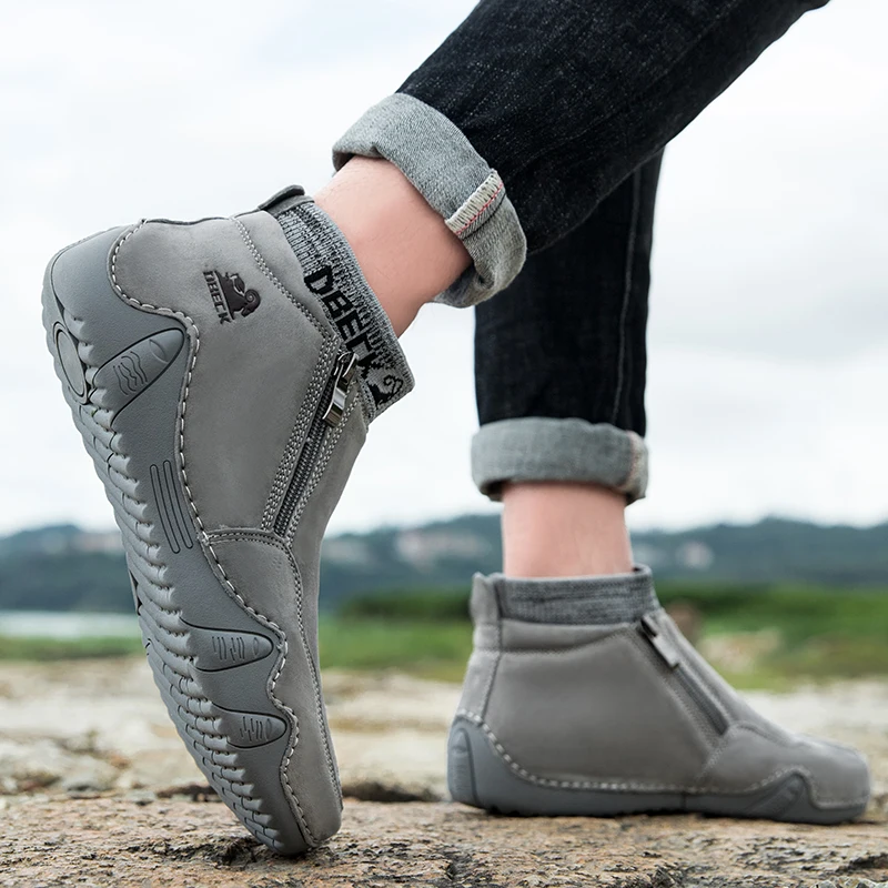 Nuovi uomini scarpe casual in pelle sneakers alte da uomo designer moda mocassini calzini stringati scarpe stivaletti da uomo 4