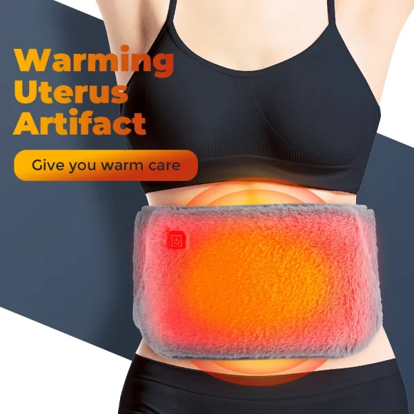 Cintura riscaldante elettrica Scaldamani USB Riscaldatore invernale Scaldamani Terapia con impacco caldo Cuscinetto riscaldante per utero lombare addominale 3