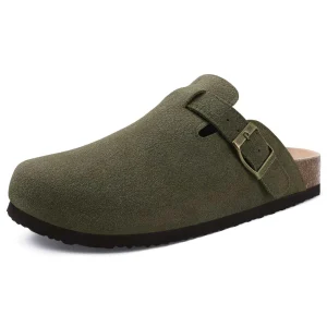 Zoccoli morbidi unisex con materasso alla moda, marchi retrò, zoccoli in sughero, scarpe da donna, comode pantofole casual con supporto per l'arco plantare 1
