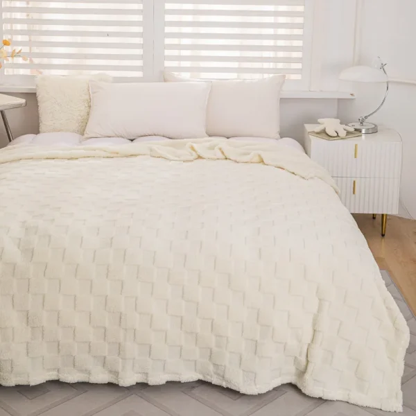 Bonenjoy 1pc coperta di flanella tinta unita biancheria da letto Super Soft Plaid Home divano asciugamano auto/ufficio pisolino coperte cobijas de camas 4
