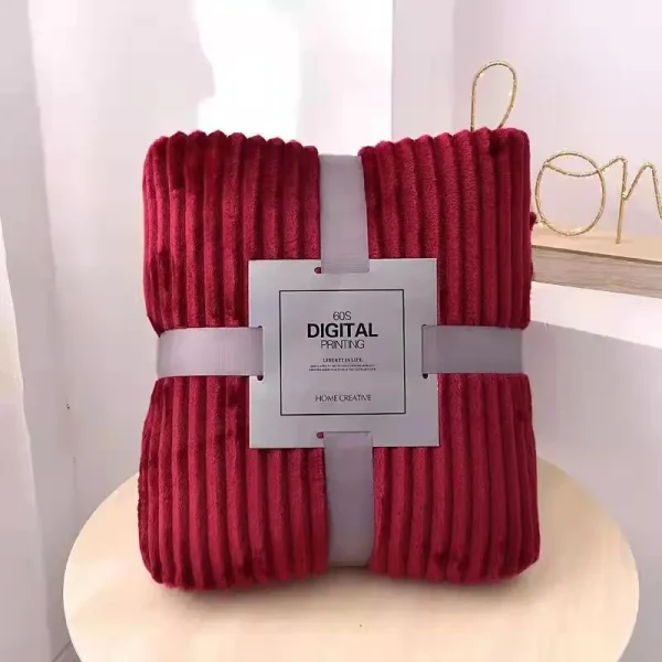 King Size Home Caldo Plaid Piumino Copriletto Lenzuolo Coperta da tiro per divano Coperta invernale - immagine 3