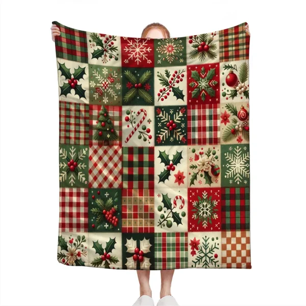 Caramelle scozzesi Coperta in microfibra Coperte super morbide per letto Copriletto Divano decorativo Campeggio Picnic Coperta calda invernale 3