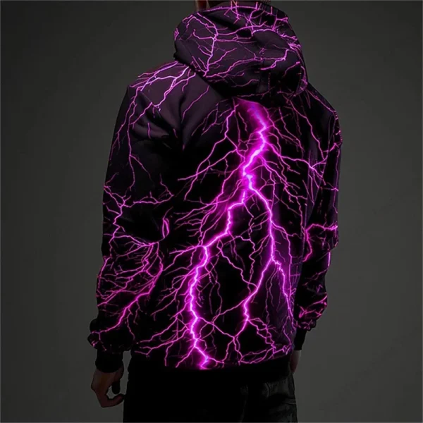 Nuova illuminazione retrò 3d stampa felpa con cappuccio uomo donna moda felpe con cappuccio felpa ragazzo cappotto donna felpe strada tuta oversize adolescenti 2