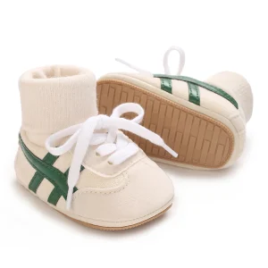 Scarpe da bambino Calzini in morbido cotone Stile che copre la caviglia Scarpe sportive calde autunnali e invernali Scarpe da passeggio per bambini e neonati 1