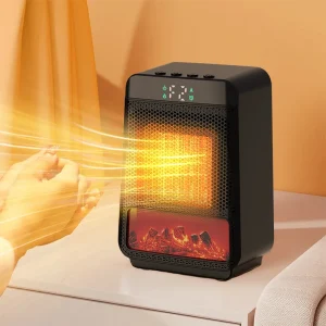 Riscaldatore elettrico 1000W Ventilatori di riscaldamento portatili Ventilatore di aria calda Riscaldatore di ventola PTC Riscaldatore di ventola scaldino costante per bagno Home Office 1