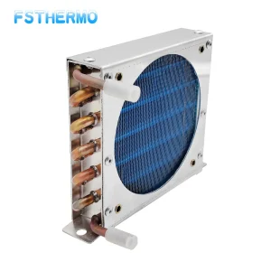 Radiatore domestico a tubo di rame per aria condizionata di piccolo volume, sistema di raffreddamento per spazi stretti, piccolo scambiatore di calore 1