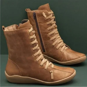 Scarpe da donna europee e americane 2024 Autunno Nuovo stile Cerniera laterale Grande pendenza Tacco Tubo centrale Stivali da donna casual Sneaker 1