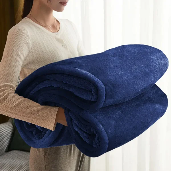Addensare calda coperta morbida per l'autunno inverno primavera per tutte le stagioni Fuzzy Microplush coperte invernali in pile leggero per divano letto 5