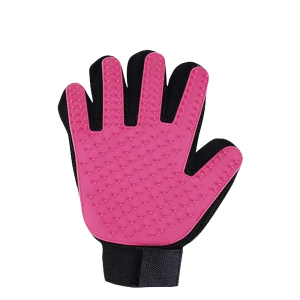 Nuova vendita calda 1PC Gatto Capelli Rimuovere Guanti di gomma Pet Bellezza Pulizia Toelettatura Efficace Massaggio Pettini per cani Spazzola galleggiante 6 colori 6