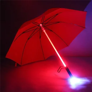 Ombrello LED antipioggia - Protezione notturna - Ombrello pieghevole leggero, robusto e impermeabile per donne, uomini e adolescenti 1