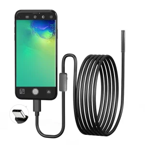 Endoscopio USB per telefono Android OTG Telecamera serpente per ispezione periscopio da 5,5 mm IP67 impermeabile con 6 luci a LED per tipo C 1