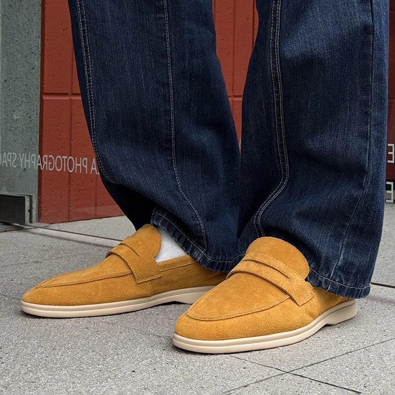 Mocassini firmati di marca di lusso da uomo tinta unita moda scarpe casual in pelle scarpe da guida maschili scarpe da ufficio da uomo d'affari di qualità 5