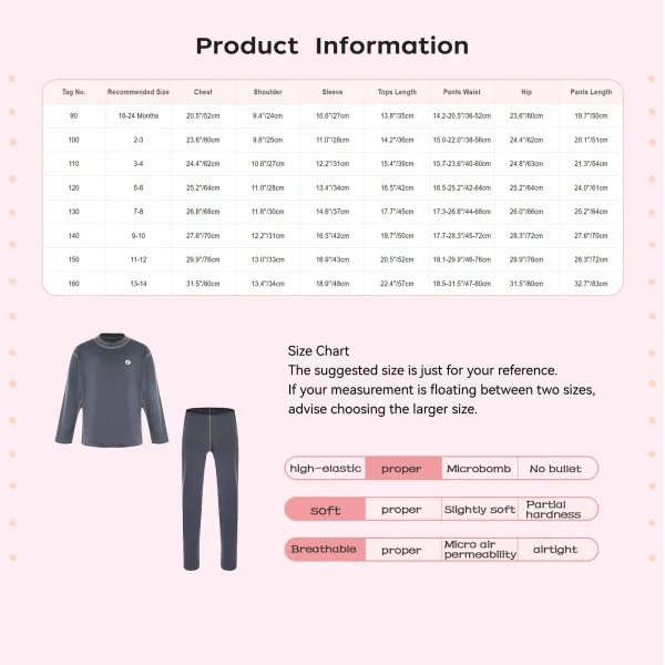 Set di biancheria intima termica in pile per bambini e ragazzi, abbigliamento per la casa, pigiameria, girocollo, maglietta a maniche lunghe con leggings, set da sci funzionali 6