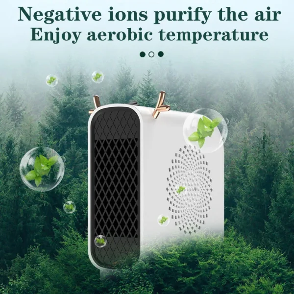 Ventilatori riscaldanti elettrici da 500 W Riscaldamento portatile da tavolo a basso consumo per macchina scaldapiedi a mano per ufficio domestico per l'inverno 3