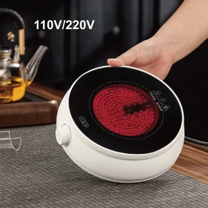 110 V/220 V Stufa Elettrica In Ceramica Portatile 8 Gear Caffè Stufa di Riscaldamento Silenzioso Stufa Da Tè Riscaldatore di Acqua Rapido Spegnimento Automatico 800 W 1