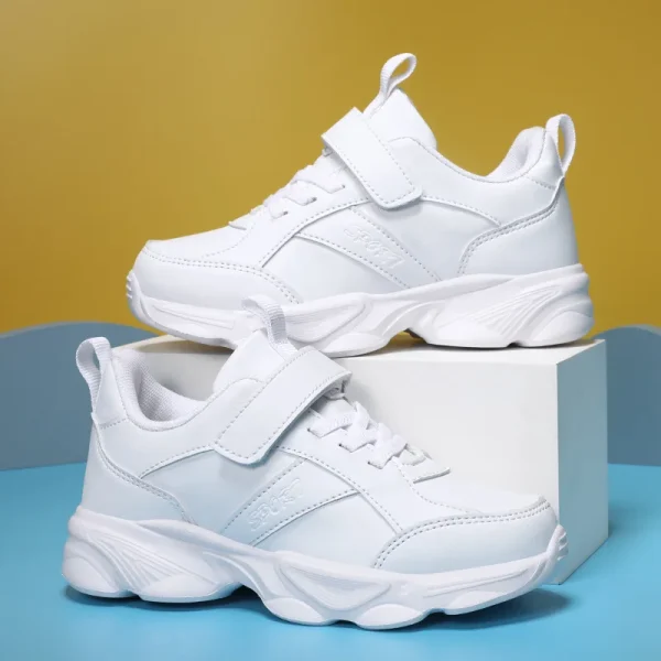 Nuove scarpe da tennis per bambini Studenti Scarpe Scool Scarpe sportive da ragazzo di moda Scarpe da ginnastica con suola morbida antiscivolo per bambini 2