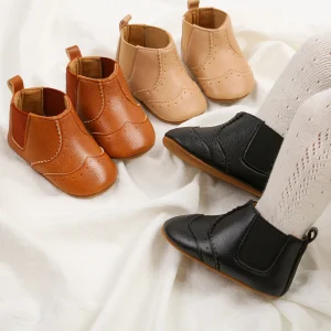 Stivaletti per bambini Suola antiscivolo vintage Inverno caldo Neonati maschi Scarpe per ragazze Stivaletti da neve Primi camminatori Scarpe per neonati 1