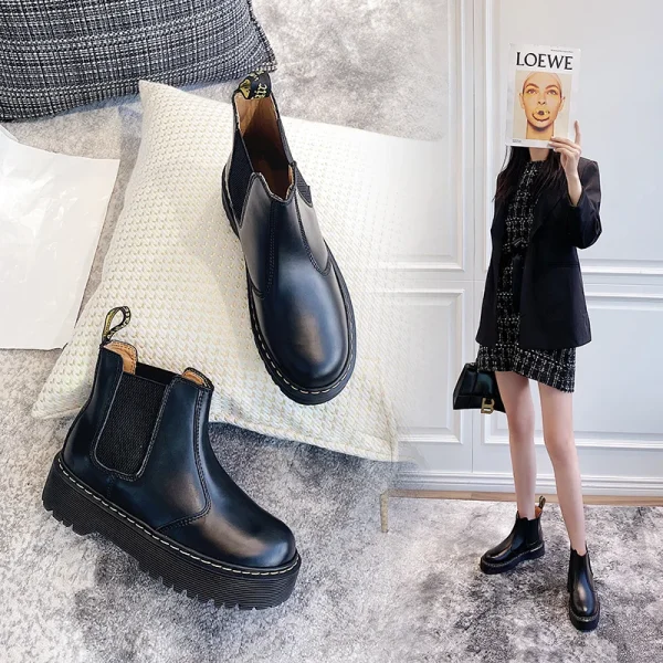 Stivali da donna Stivali con la suola spessa rinforzati Scarpe da donna alla moda Scarpe da vista punk sexy alla moda Stivali invernali 2024 Nuovo 42 2