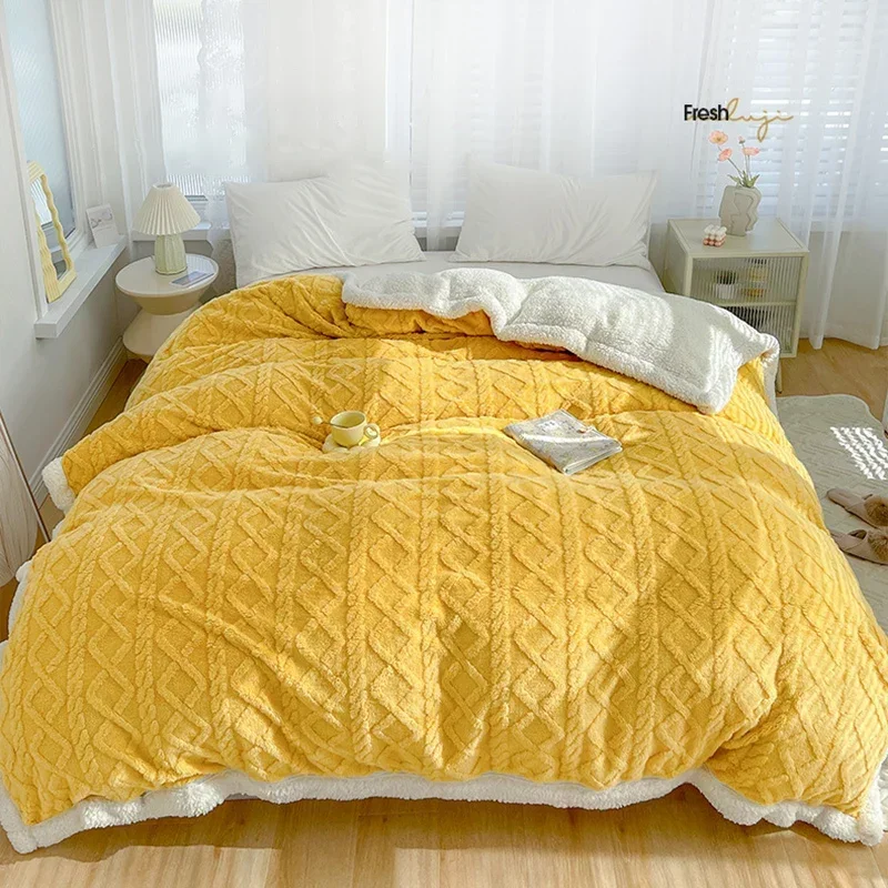 Coperta in pile reversibile Extra lunga Fuzzy accogliente per divano letto divano campeggio e viaggio caldo leggero soffice morbido peluche 3
