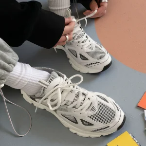 Sneakers robuste Luxary da donna 2025 tendenza moda mesh scarpe traspiranti per uomo sport corsa casual donna fitness vulcanizzate 1