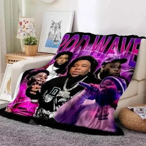 Hip Hop Rapper coperta Rod Wave flanella coperta Soft Warm Throw Bedroom Decor pisolino divano letto coprisedia per ragazzi e ragazze 1