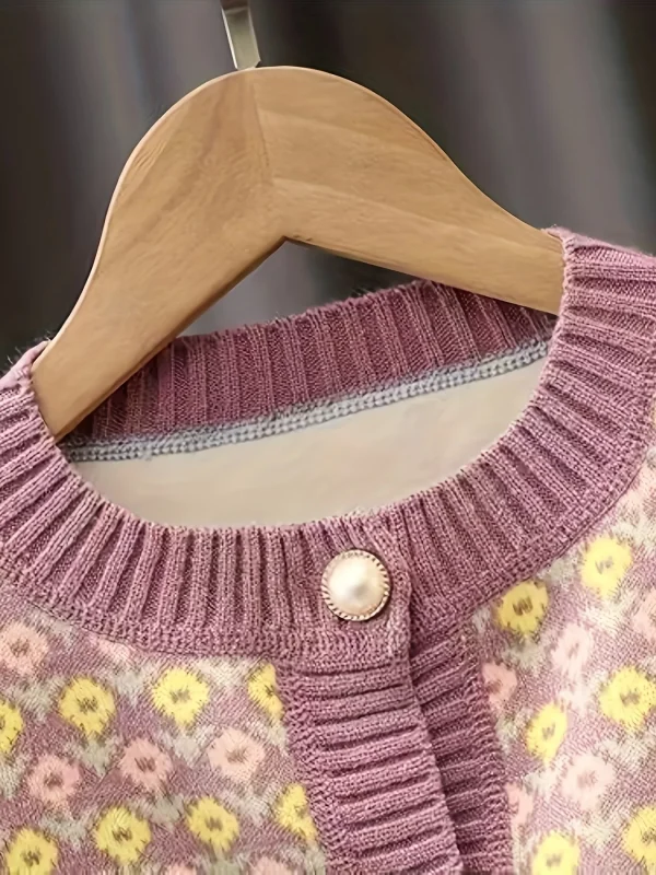 Cardigan autunnale da ragazza Nuova giacca in maglia per bambini Maglione alla moda per bambini in stile coreano per bambini piccoli e bambini piccoli 4