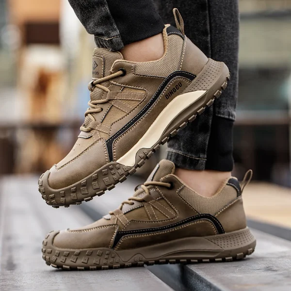 Stivali antinfortunistici da uomo Scarpe indistruttibili Sneakers Stivali protettivi con punta in acciaio Anti-smash Anti-puntura Scarpe antinfortunistiche da lavoro antiscivolo 5