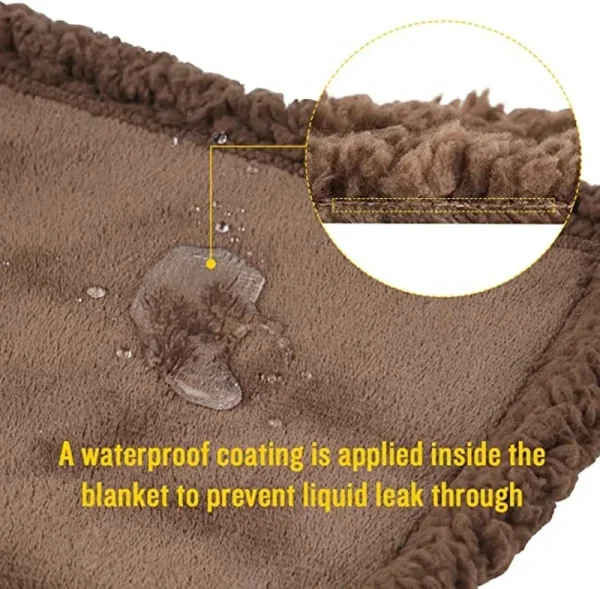 Coperta per animali domestici impermeabile coperta per cani a prova di pipì liquida per divano letto, copertura protettiva per mobili in pile Sherpa reversibile 6