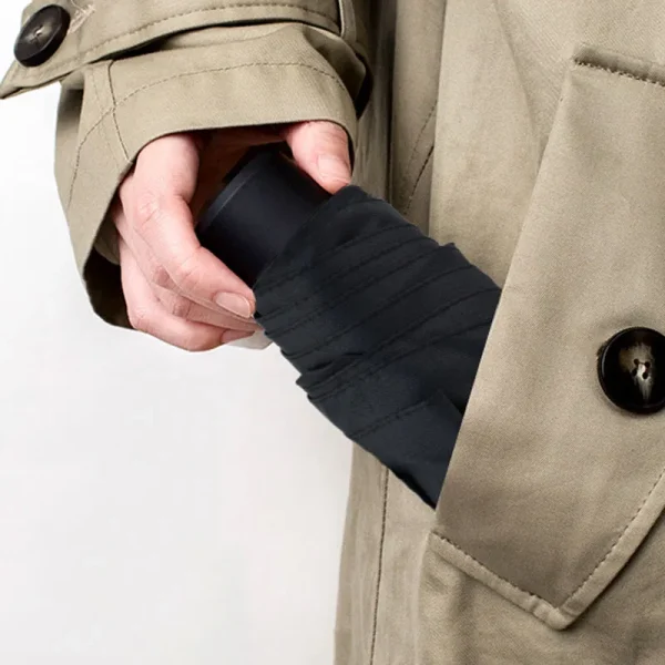Ombrello pieghevole antivento piccolo da donna ultraleggero Mini Pocket Ombrello da viaggio compatto da pioggia Ombrello per protezione solare Ombrello da esterno 3