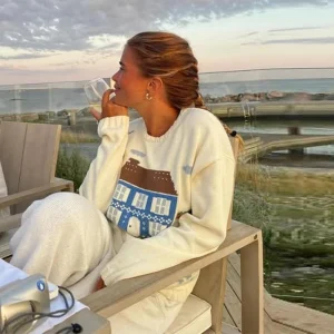 ﻿   Maglione lavorato a maglia morbido nuovo modello da donna Manica lunga allentata Pullover versatili caldi 2025 Autunno Inverno Abiti da donna da strada 1