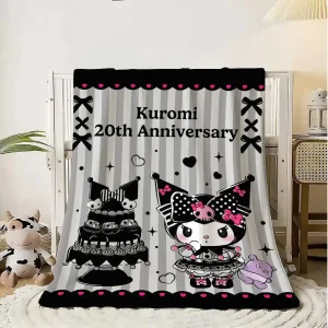 Coperte di lusso nere Kuromis per coperta invernale per interni domestici Soffice letto scozzese Lancio al ginocchio Morbido pisolino King Size e lancia il divano caldo 1