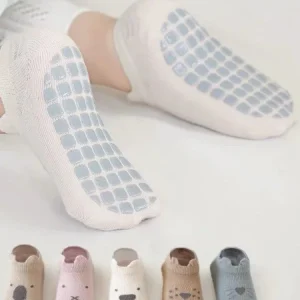 1 paio di calzini per pantofole per neonati, pannello per calzini per cartoni animati, per bambini, primavera estate, calzino da pavimento con suola sottile antiscivolo per bambini 1