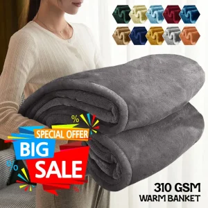 Addensare calda coperta morbida per l'autunno inverno primavera per tutte le stagioni Fuzzy Microplush coperte invernali in pile leggero per divano letto 1