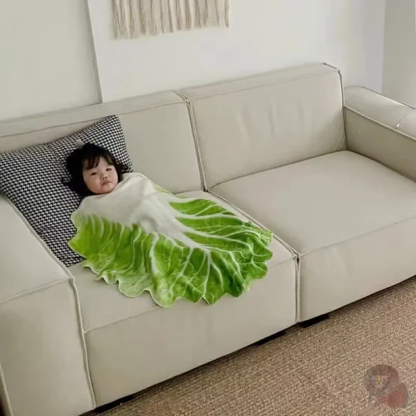 Coperta creativa di flanella Baby Bok Choy coperta di cavolo coperta per bambini coperta divertente coperta per dormire a pranzo prima scelta 3