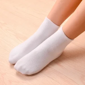 Bambini Ragazzi Ragazze Cotone Sopra la caviglia Calzini sportivi Sudore morbido Punto semplice Atletico Primavera Autunno Inverno Bianco Rray Nero 1
