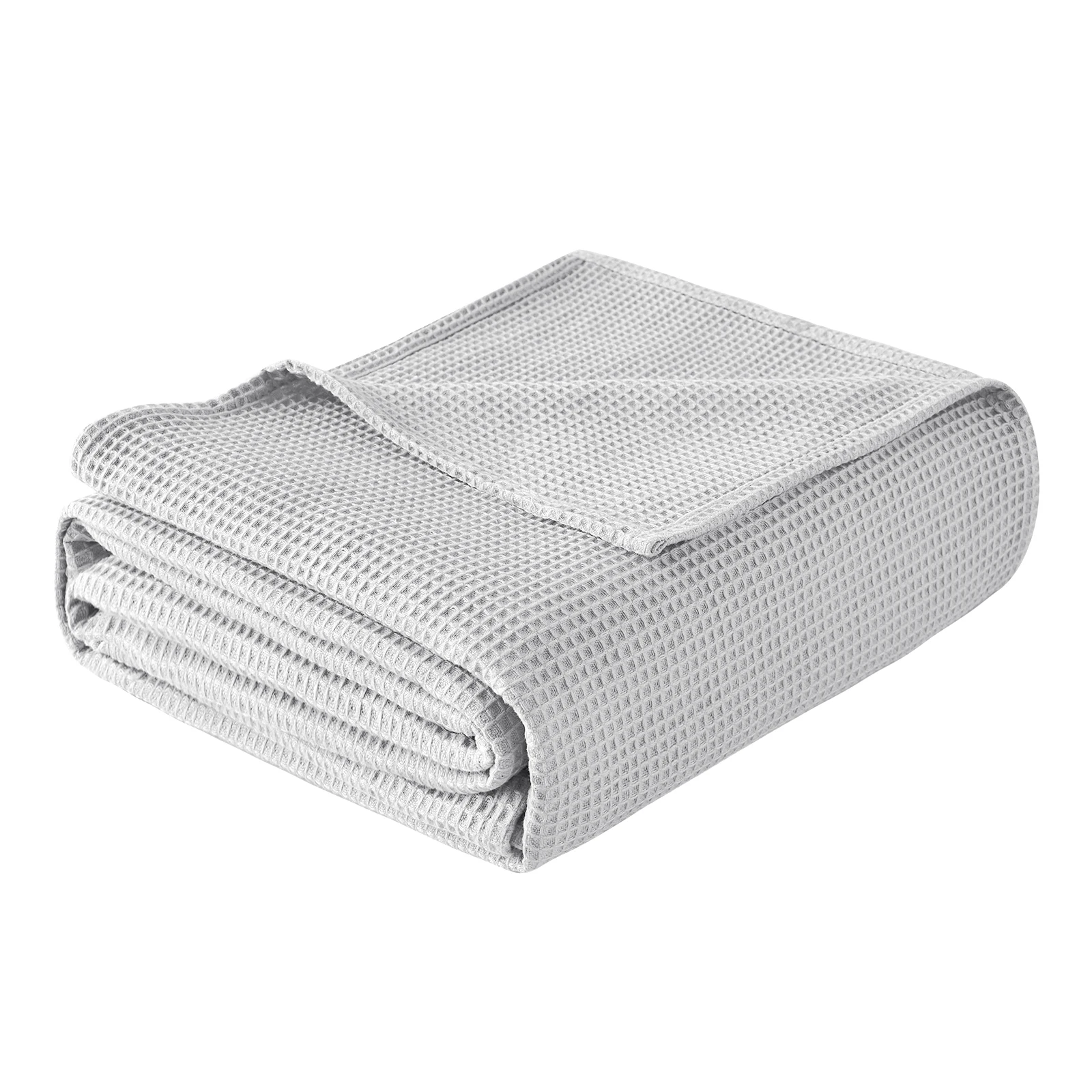 Copriletto 100% cotone Coperta da letto leggera effetto waffle Coperta morbida trapunta per divano letto Soggiorno camera da letto 3