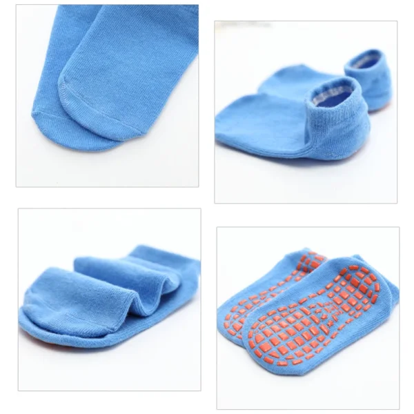 Traspirante Non-slip calzini Del Pavimento Del Bambino Calzini E Calzettoni Delle Ragazze Dei Ragazzi Calzini E Calzettoni Casa I Bambini Per Bambini Trampolino yoga Calzini E Calzettoni Cotone di Colore Della Caramella Della Caviglia calzini e Calzettoni 6