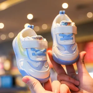 Scarpe per bambini scarpe sportive con suola morbida per bambini scarpe da passeggio, scarpe Casual antiscivolo in tessuto a rete primavera autunno per ragazzi e ragazze bambini 1