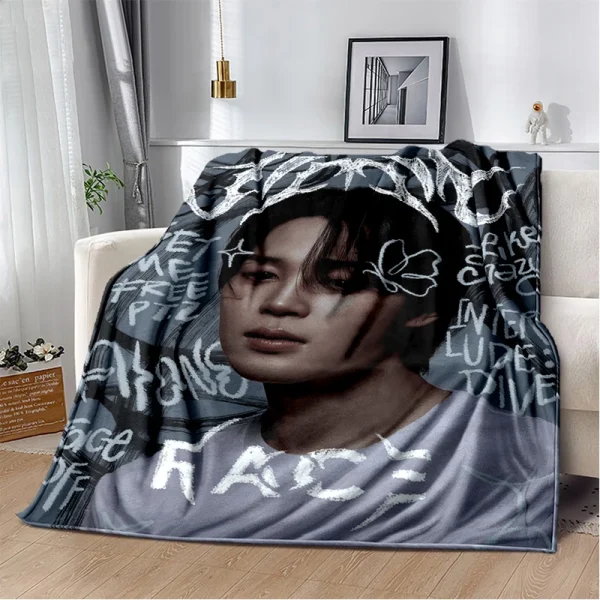 29 Stile Nuovo Kpop JIMIN Kim Seok Jin Star Coperta, Coperta morbida per la casa Camera da letto Divano letto Viaggio Ufficio Copertura Bambini 6